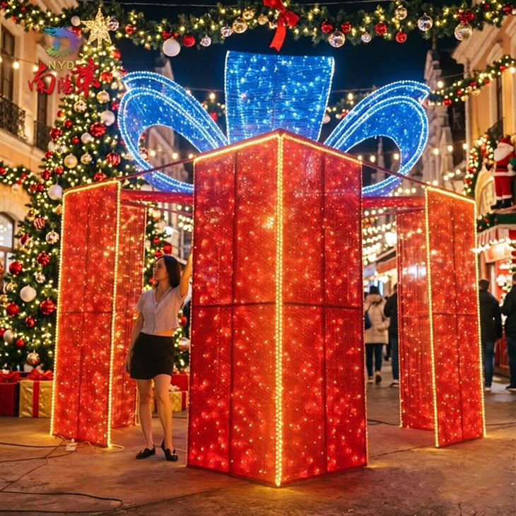 Large Outdoor Lighted Christmas Boxes Large Outdoor Lighted Christmas Boxes