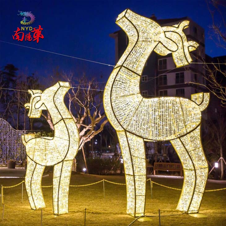 large outdoor light up ornaments